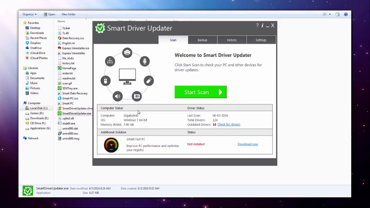 Características y beneficios Smart Driver Updater