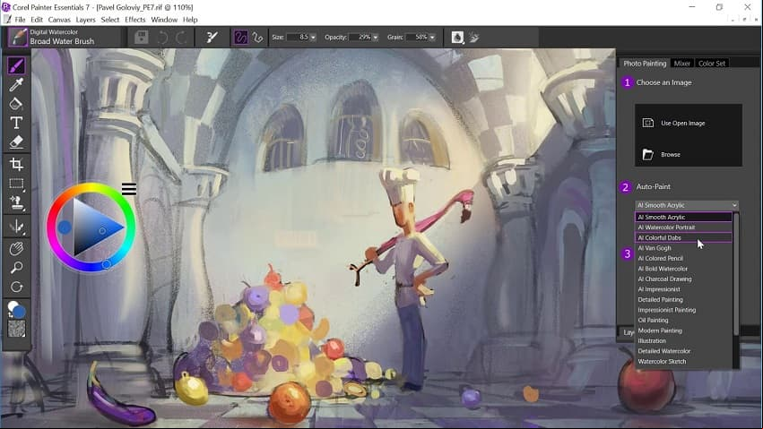 Características Corel Painter Essentials