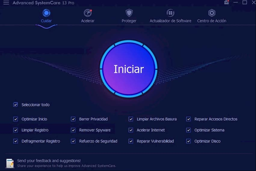 Características de Advanced SystemCare 13 Pro
