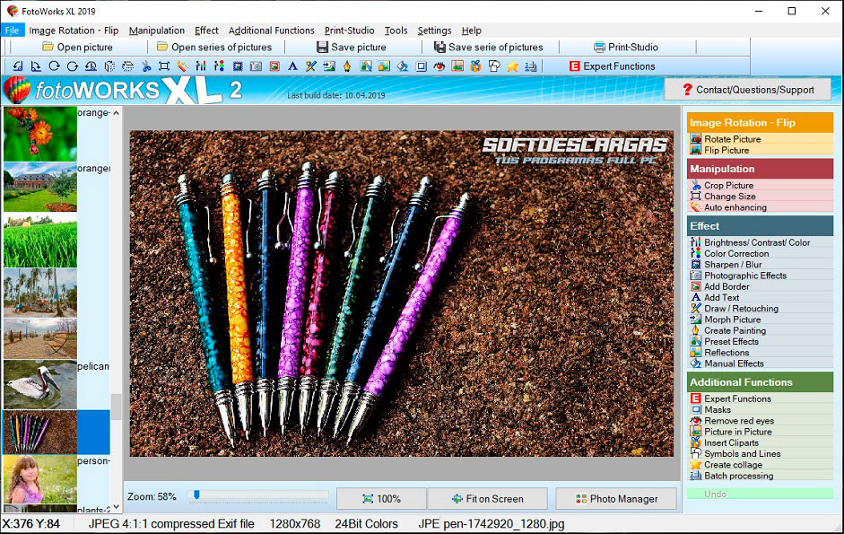 FotoWorks XL 2020 20.0.1 Editar sus fotos