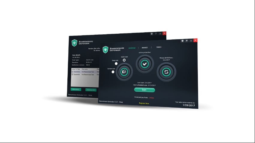 Características de Ransomware Defender Pro 4