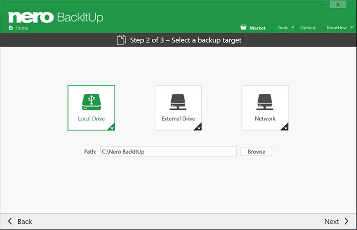 Nero BackItUp 2021 v23.0.1.15 Para copia de seguridad