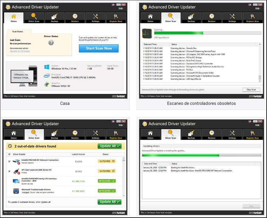 Caracteristicas SysTweak Advanced Driver Updater