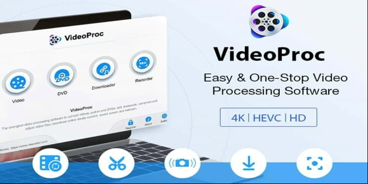 VideoProc Converter 4.8 Descargador de video convertidor
